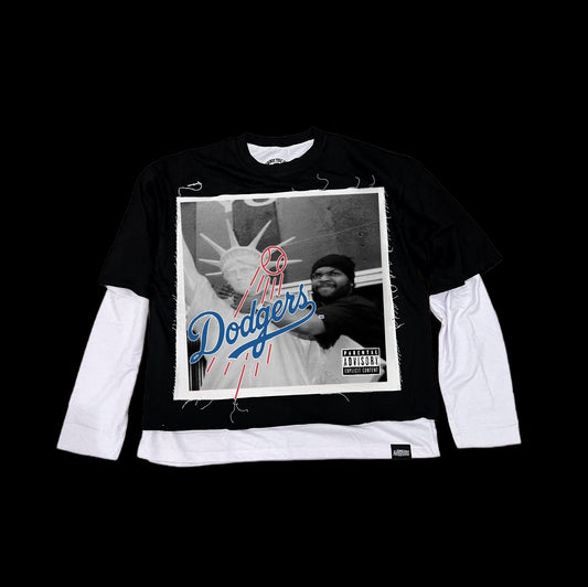 Dodgers💙🤍  Ice-cube TEE